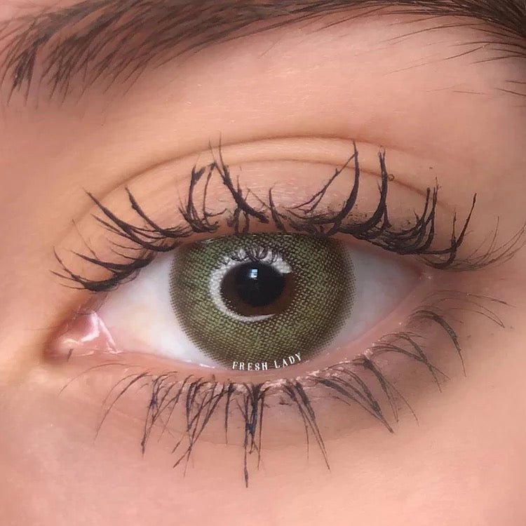 FRESHLADY WILDCAT GREEN COLORED CONTACT LENSES COSMETIC FREE SHIPPING - EyeQ Boutique