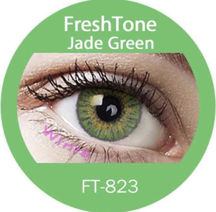 FRESHTONE JADE GREEN COSMETIC COLORED CONTACT LENSES FREE SHIPPING - EyeQ Boutique