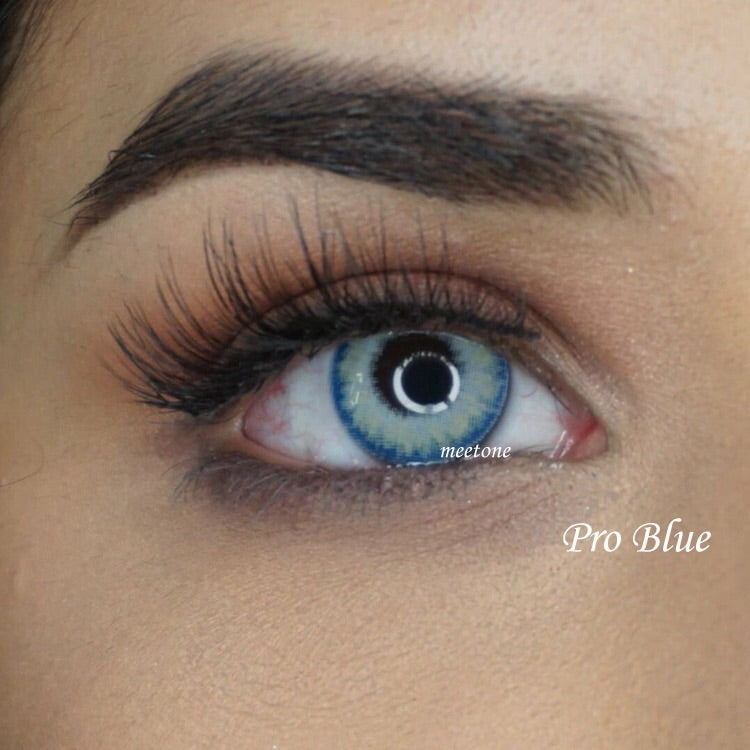 FRESHGO PRO BLUE COSMETIC COLORED CONTACT LENSES FREE SHIPPING - EyeQ Boutique