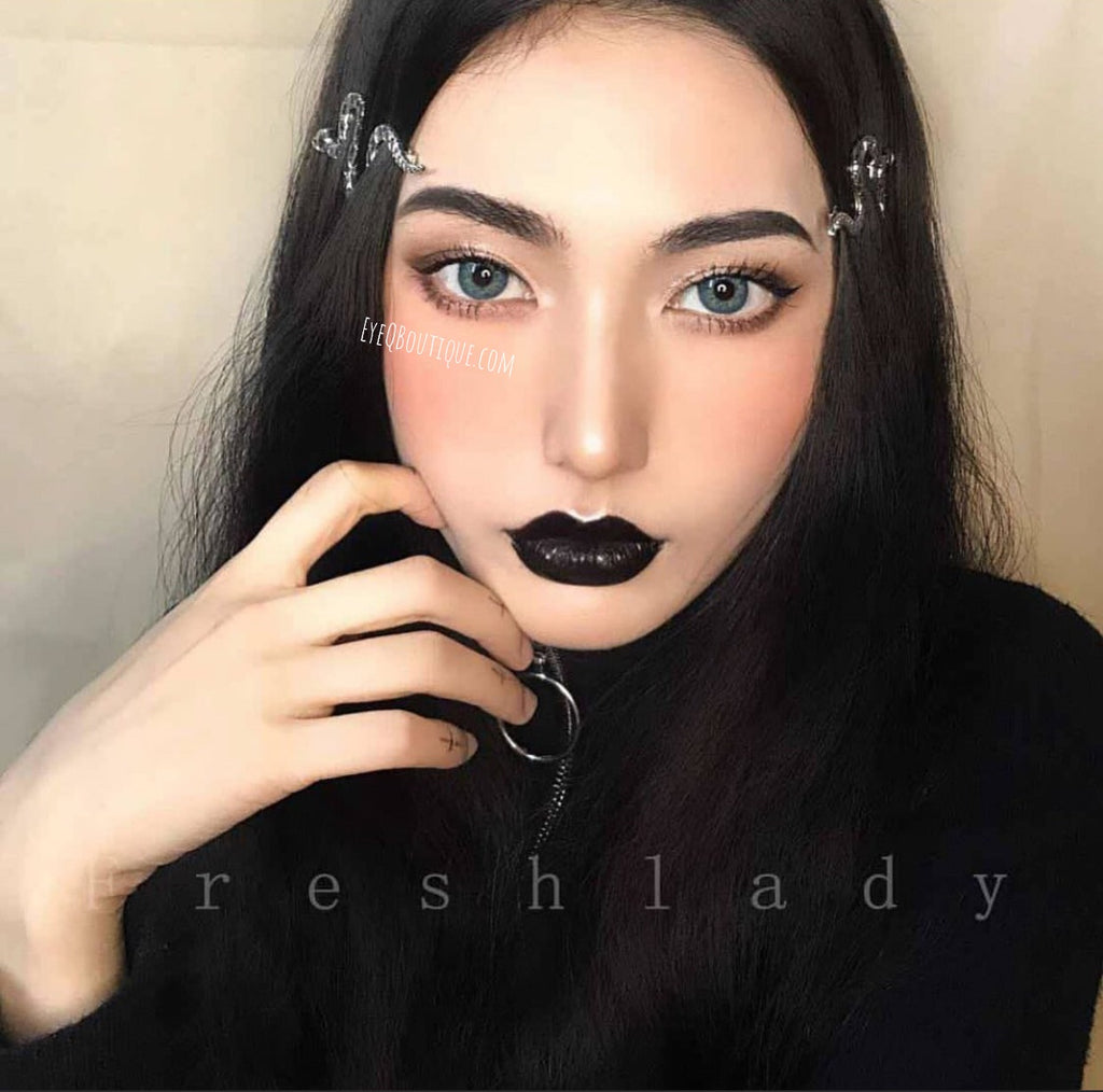 FRESHLADY RUSSIAN BLUE COLORED CONTACT LENSES COSMETIC FREE SHIPPING - EyeQ Boutique