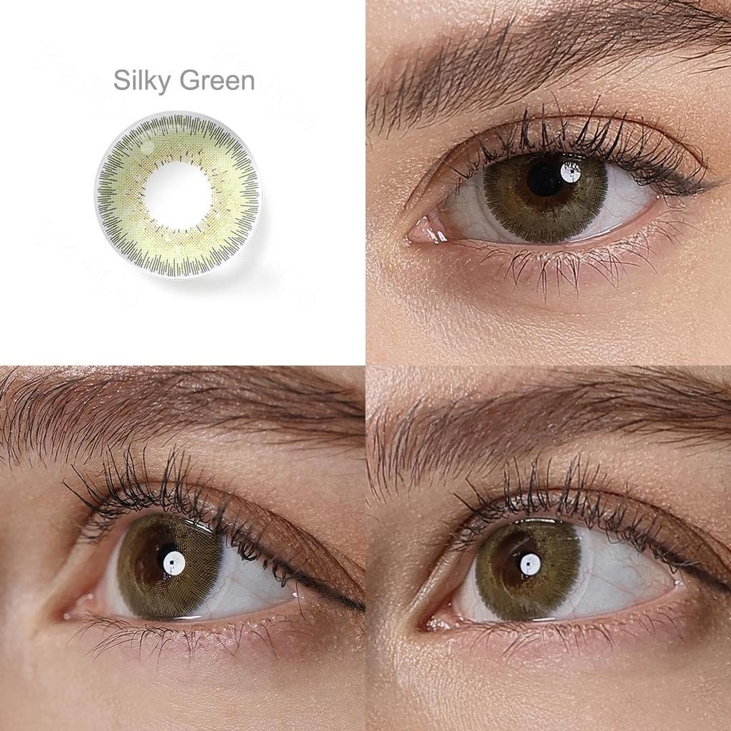 FRESHGO SILKY GREEN COSMETIC COLORED CONTACT LENSES - EyeQ Boutique