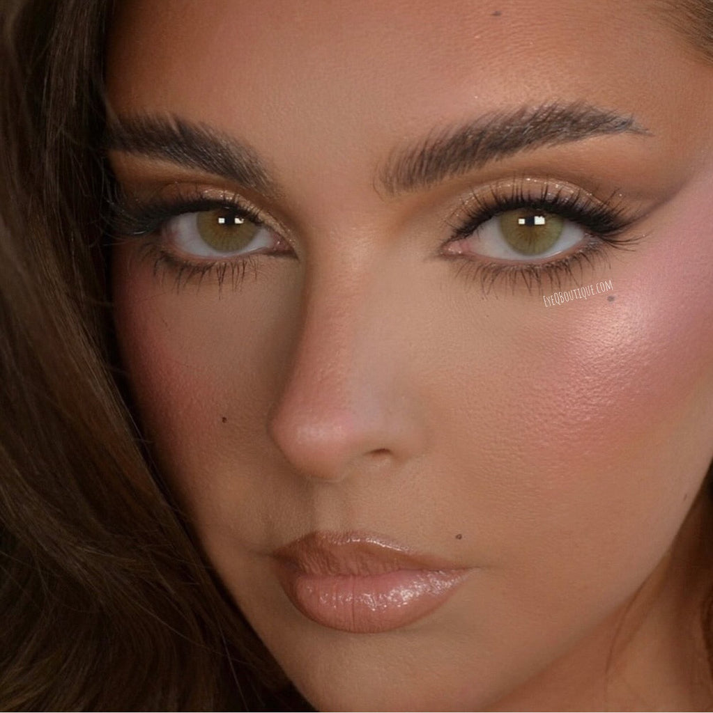 FRESHLADY POLAR LIGHTS YELLOW GREEN COSMETIC COLORED CONTACT LENSES - EyeQ Boutique
