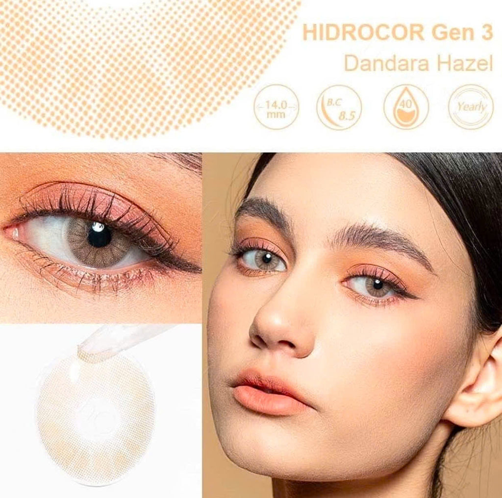FRESHGO HIDROCOR GEN 3 DANDARA HAZEL COSMETIC COLORED CONTACT LENSES