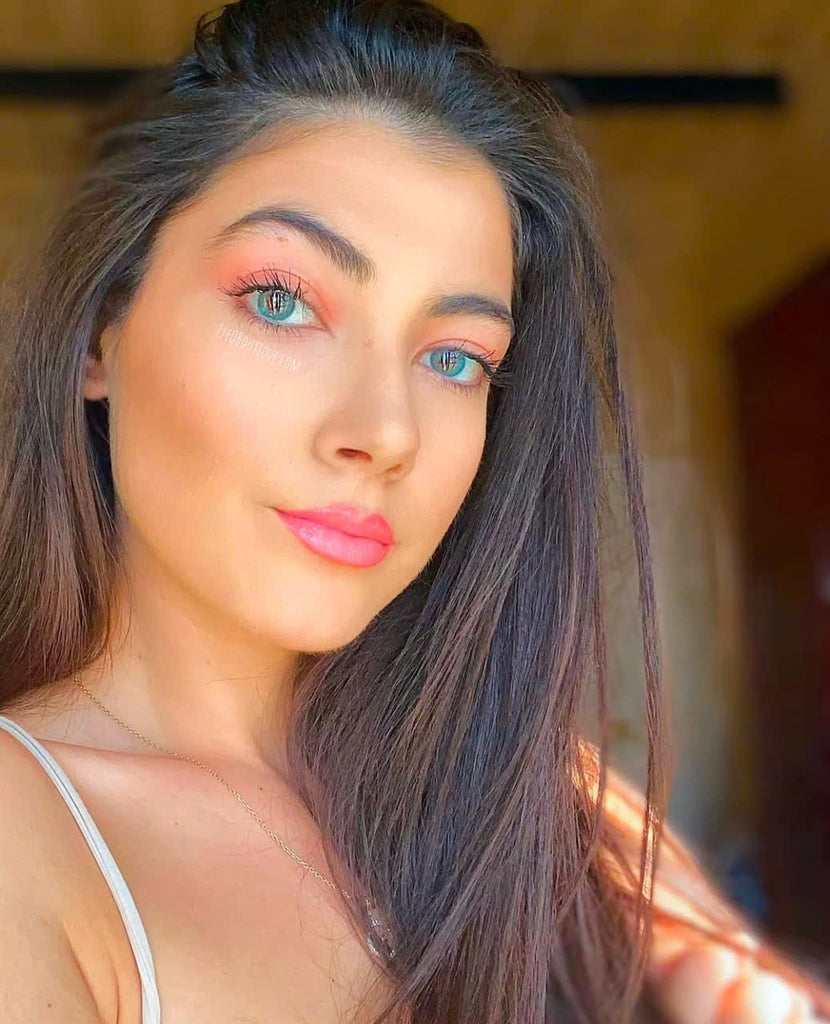 FRESHLADY POLAR LIGHTS BLUE COSMETIC COLORED CONTACT LENSES - EyeQ Boutique