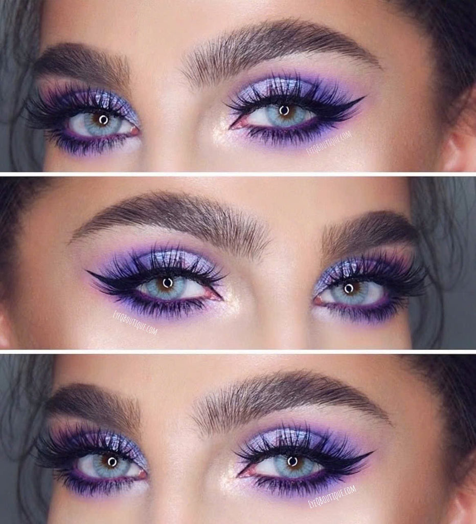 FRESHLADY POLAR LIGHTS BLUE GRAY (GREY) COSMETIC COLORED CONTACT LENSES