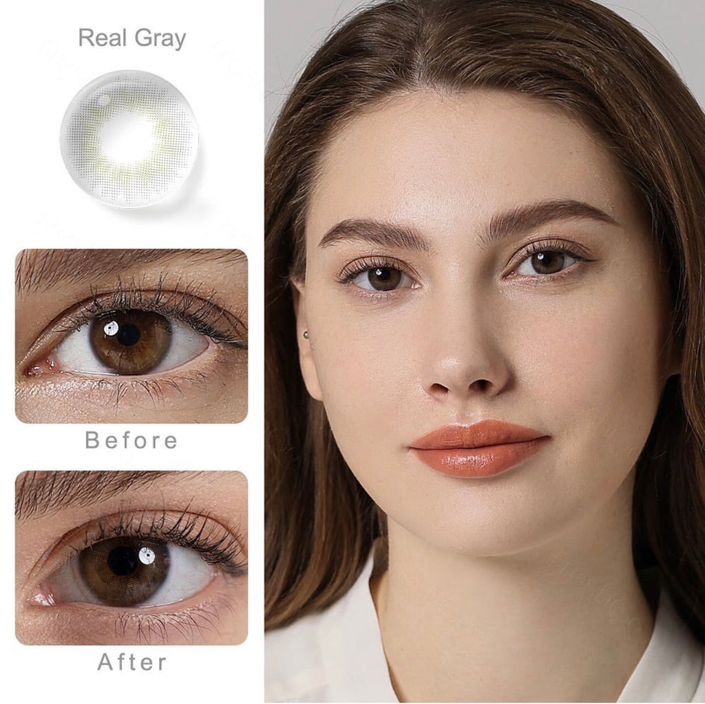 FRESHGO SPANISH SERIES REAL GRAY (GREY) COSMETIC COLORED CONTACT LENSES - EyeQ Boutique