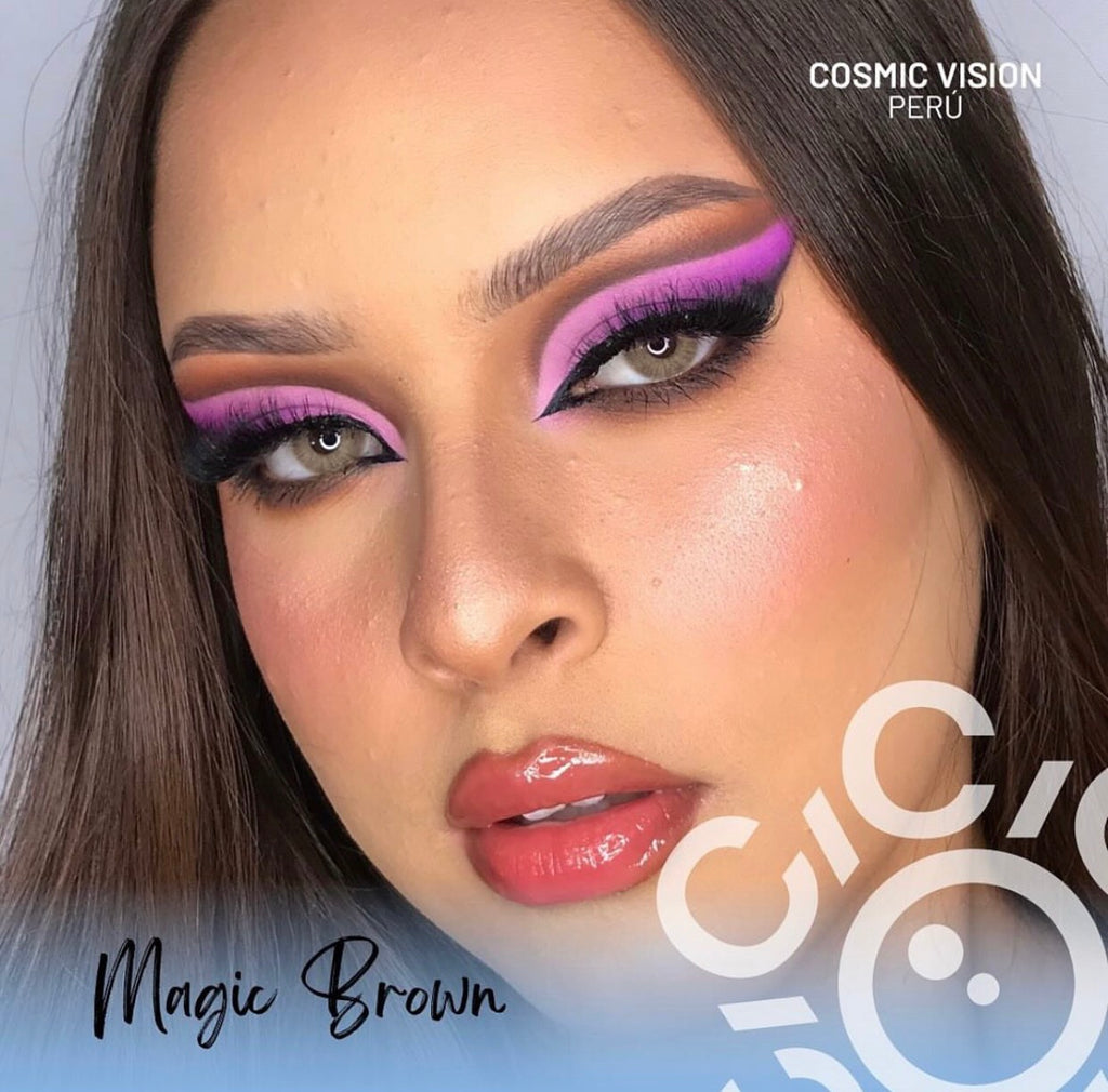 FRESHLADY MAGIC BROWN COSMETIC COLORED CONTACT LENSES - EyeQ Boutique