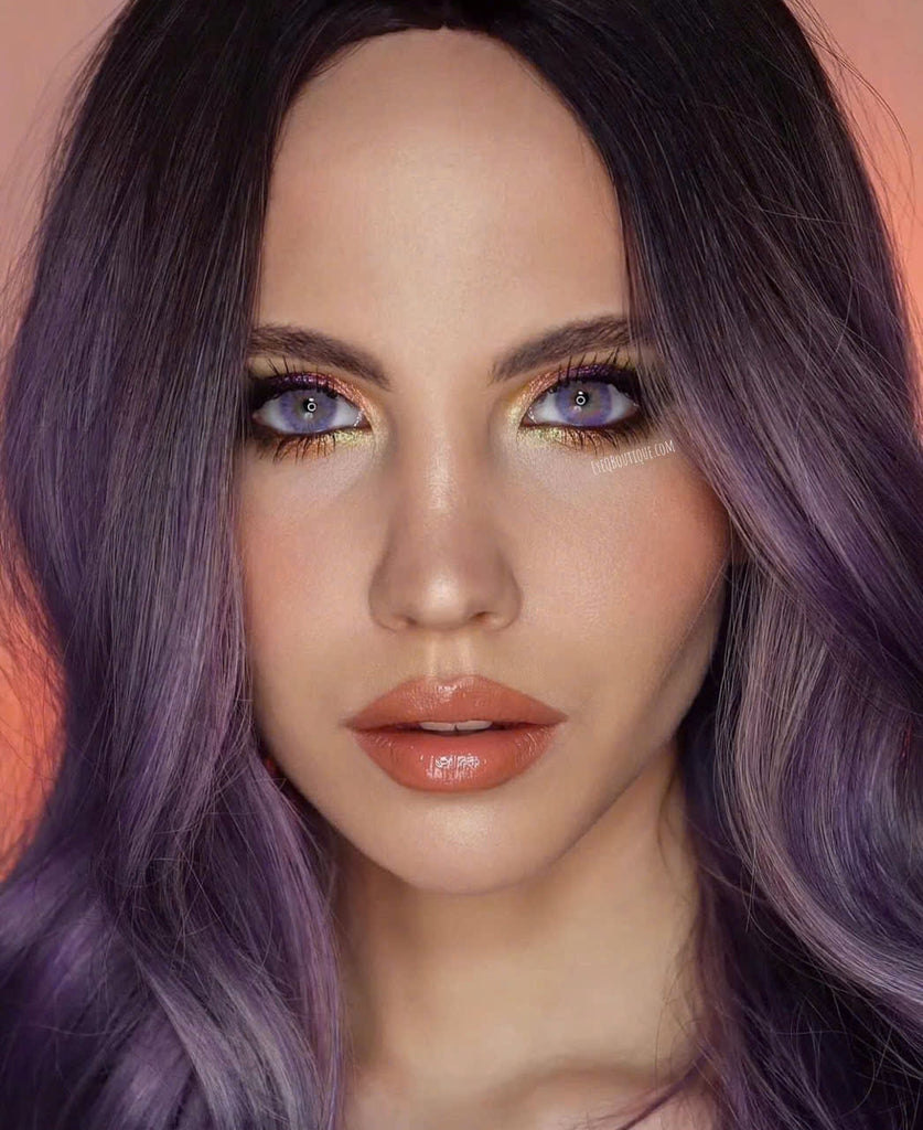 FRESHLADY MONET PURPLE (VIOLET) COSMETIC COLORED CONTACT LENSES - EyeQ Boutique