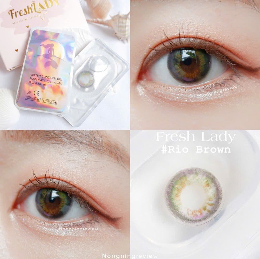 FRESHLADY RIO BROWN COSMETIC COLORED CONTACT LENSES - EyeQ Boutique