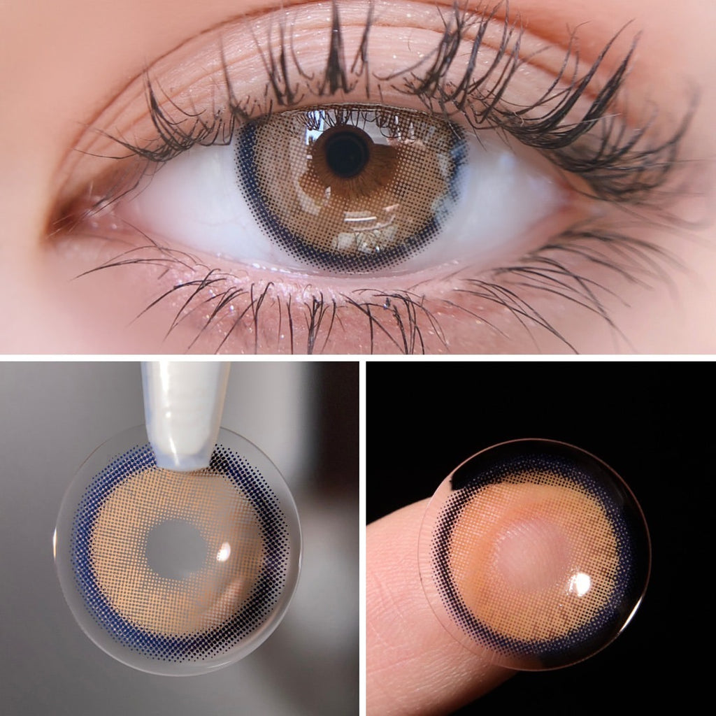 FRESHLADY X BROWN FLARE COSMETIC COLORED CONTACT LENSES (ME75-1)