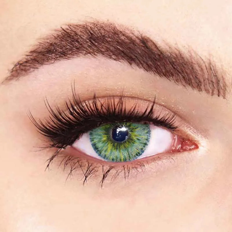 FRESHLADY RARE IRIS GREEN COSMETIC COLORED CONTACT LENSES FA20-2 - EyeQ Boutique