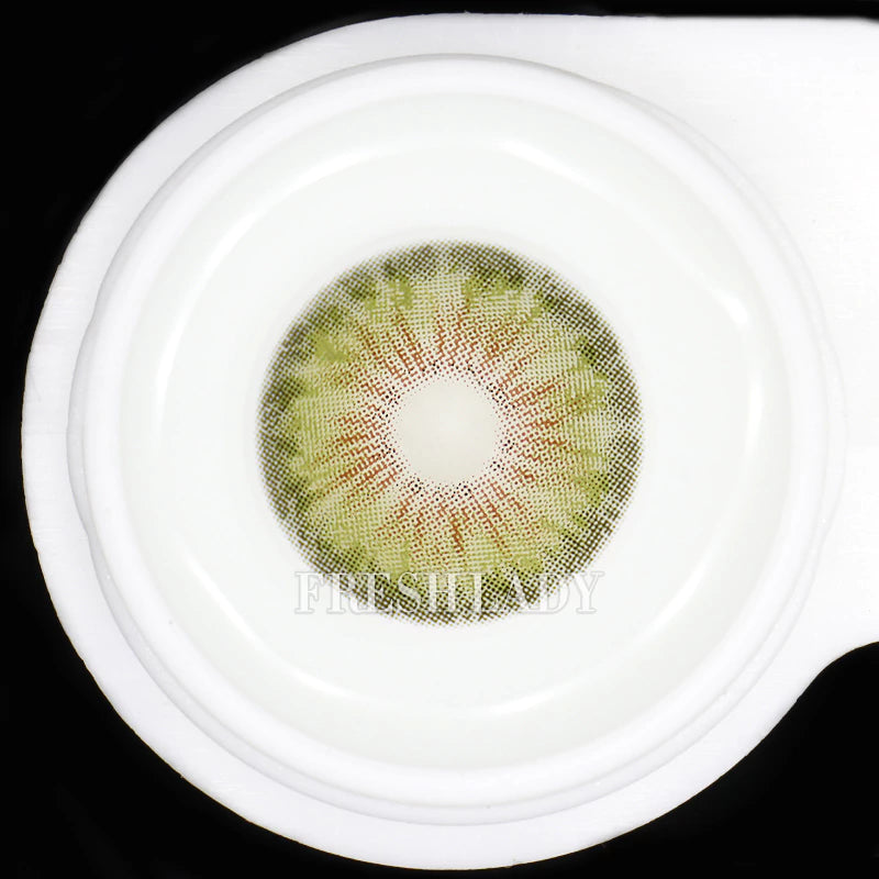 FRESHLADY CLEOPATRA GREEN COSMETIC COLORED CONTACT LENSES (Mi22-2) - EyeQ Boutique