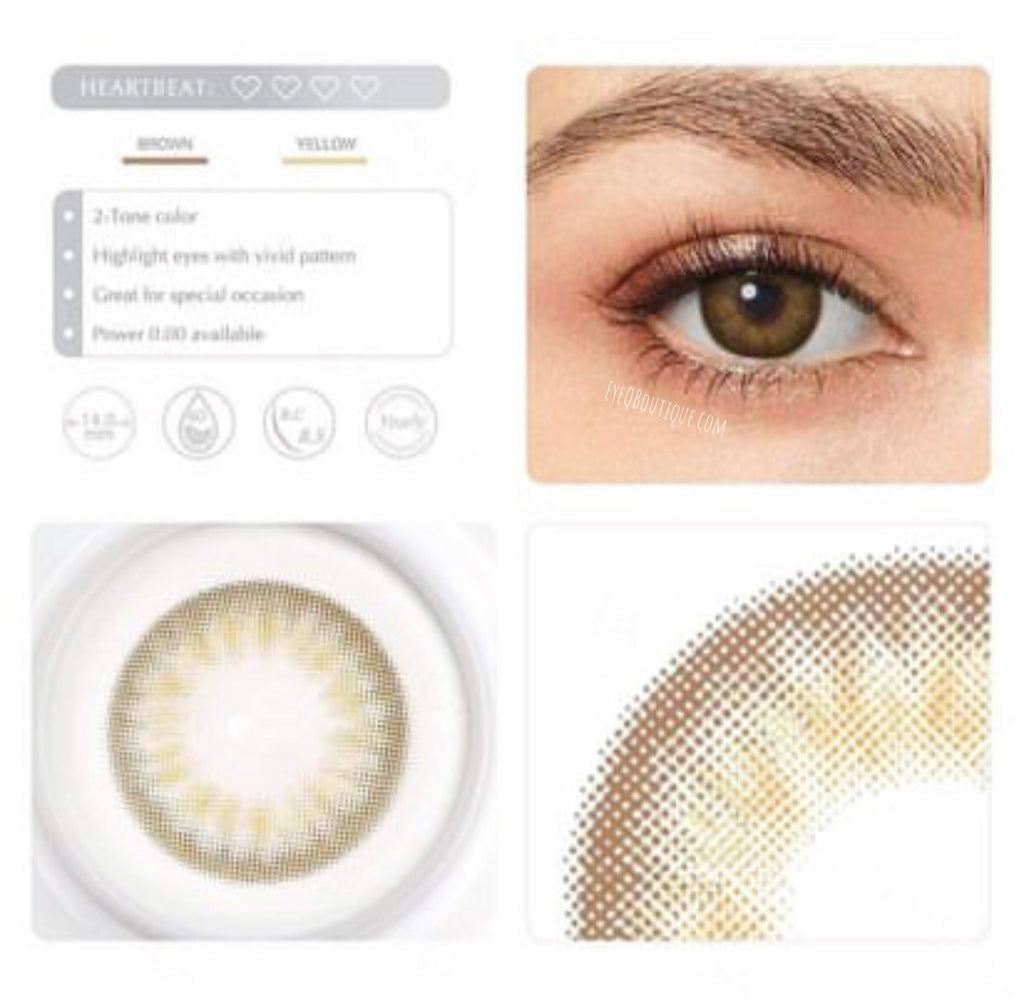 FRESHGO CIRCLE BROWN COSMETIC COLORED CONTACT LENSES - EyeQ Boutique
