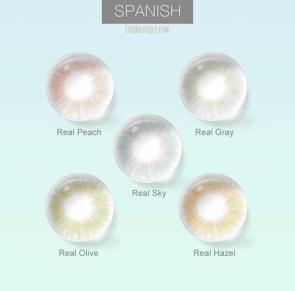 FRESHGO SPANISH SERIES REAL GRAY (GREY) COSMETIC COLORED CONTACT LENSES - EyeQ Boutique