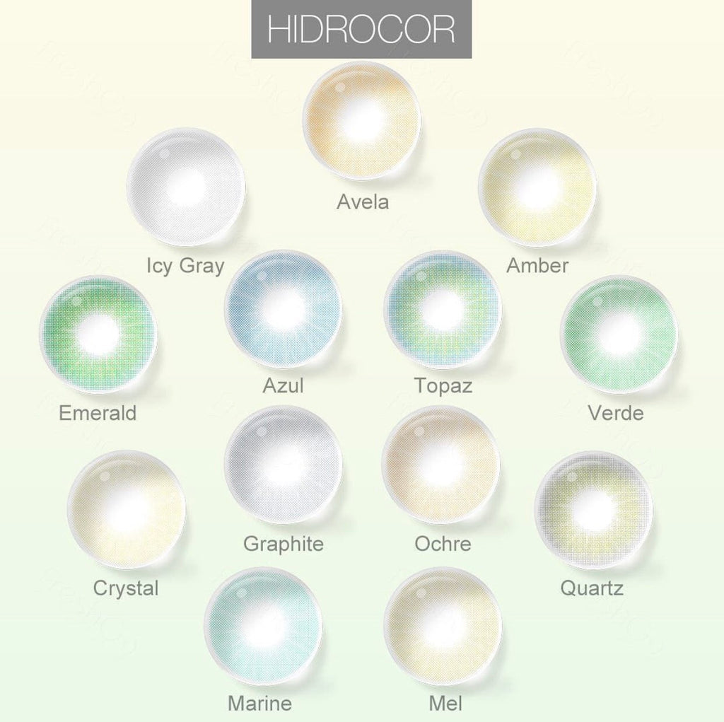 FRESHGO HIDROCOR QUARTZ (GREY GRAY) COSMETIC COLORED CONTACT LENSES - EyeQ Boutique