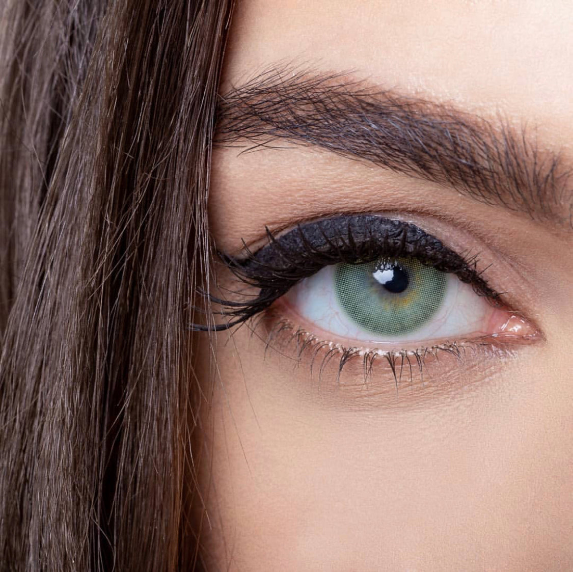 EyeQBoutique FreshTone FreshGo Solitica Colored Contact Lenses Lashes