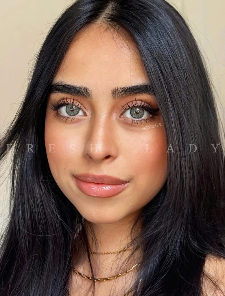 FRESHLADY CLEOPATRA GRAY (GREY) COSMETIC COLORED CONTACT LENSES (Mi22-5)
