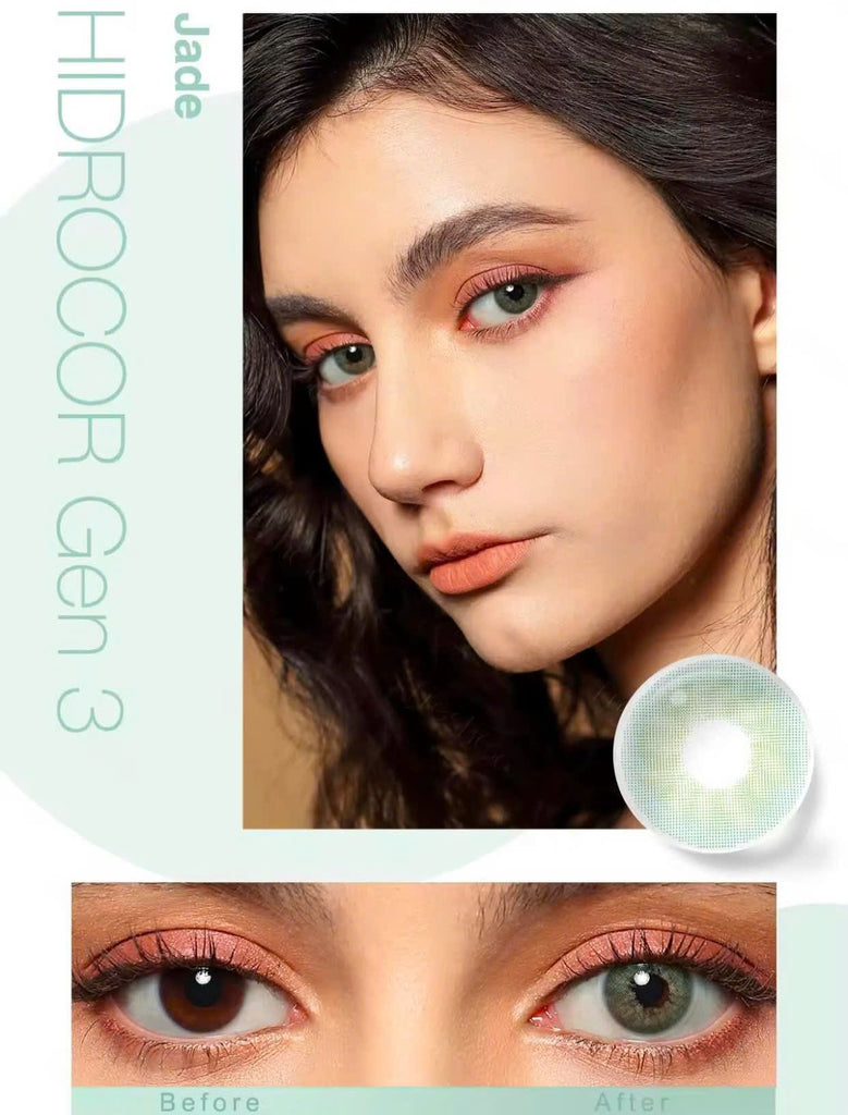 FRESHGO HIDROCOR GEN 3 JADE COSMETIC COLORED CONTACT LENSES