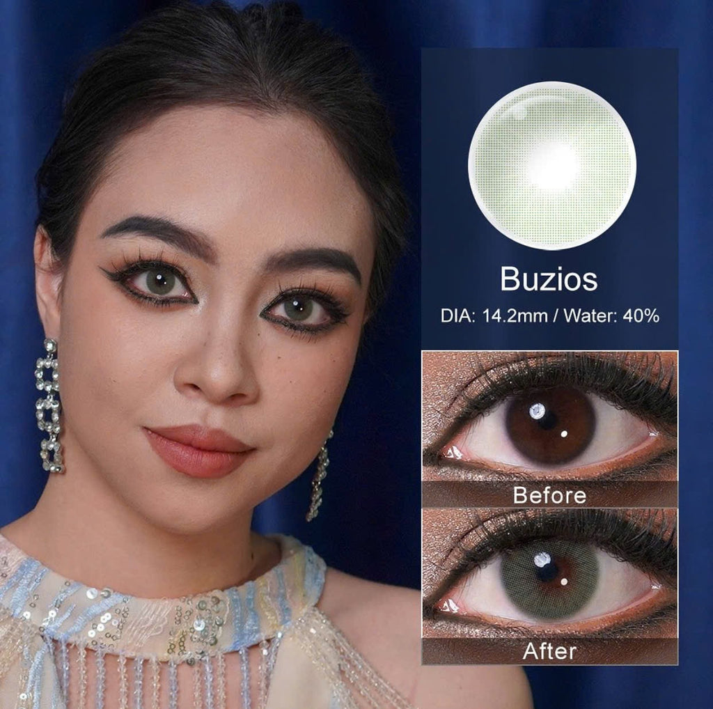FRESHGO BUZIOS GREEN COSMETIC COLORED CONTACT LENSES - EyeQ Boutique