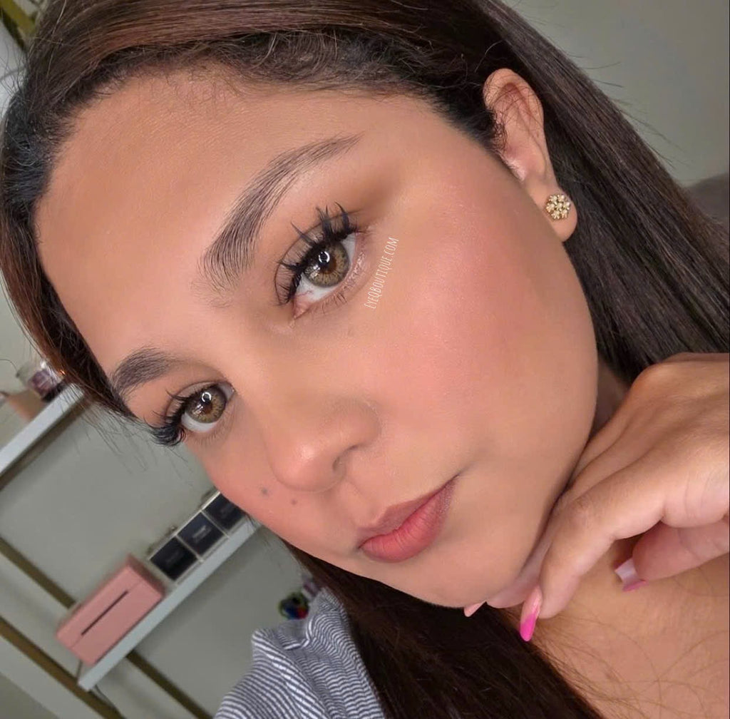 FRESHLADY DNA TAYLOR BROWN HAZEL COSMETIC COLORED CONTACT LENSES