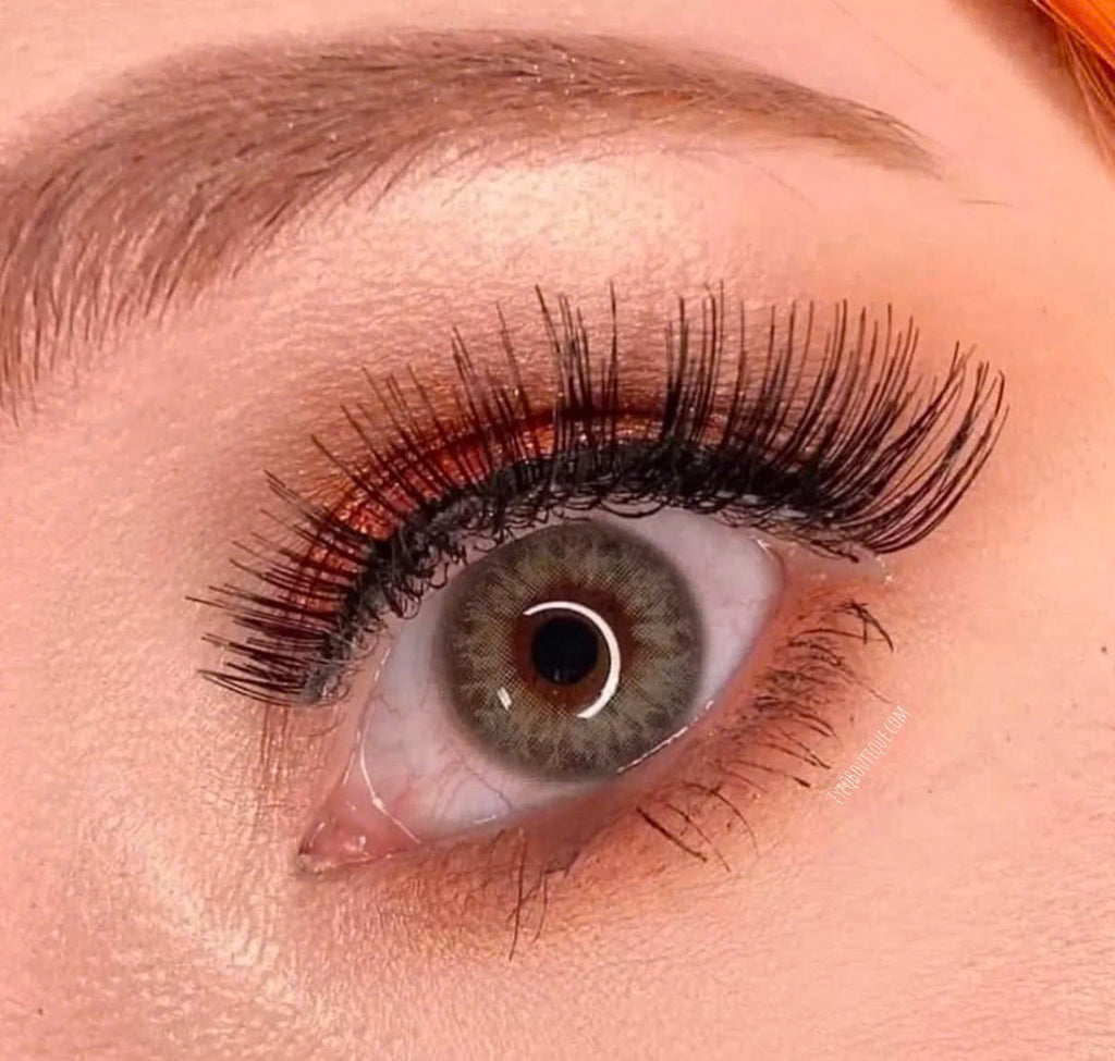 FRESHLADY DNA TAYLOR GREEN GRAY (GREY) COSMETIC COLORED CONTACT LENSES - EyeQ Boutique