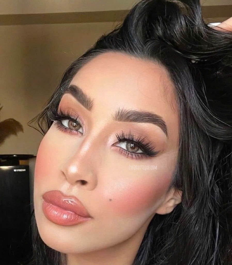 FRESHLADY DNA TAYLOR BROWN HAZEL COSMETIC COLORED CONTACT LENSES