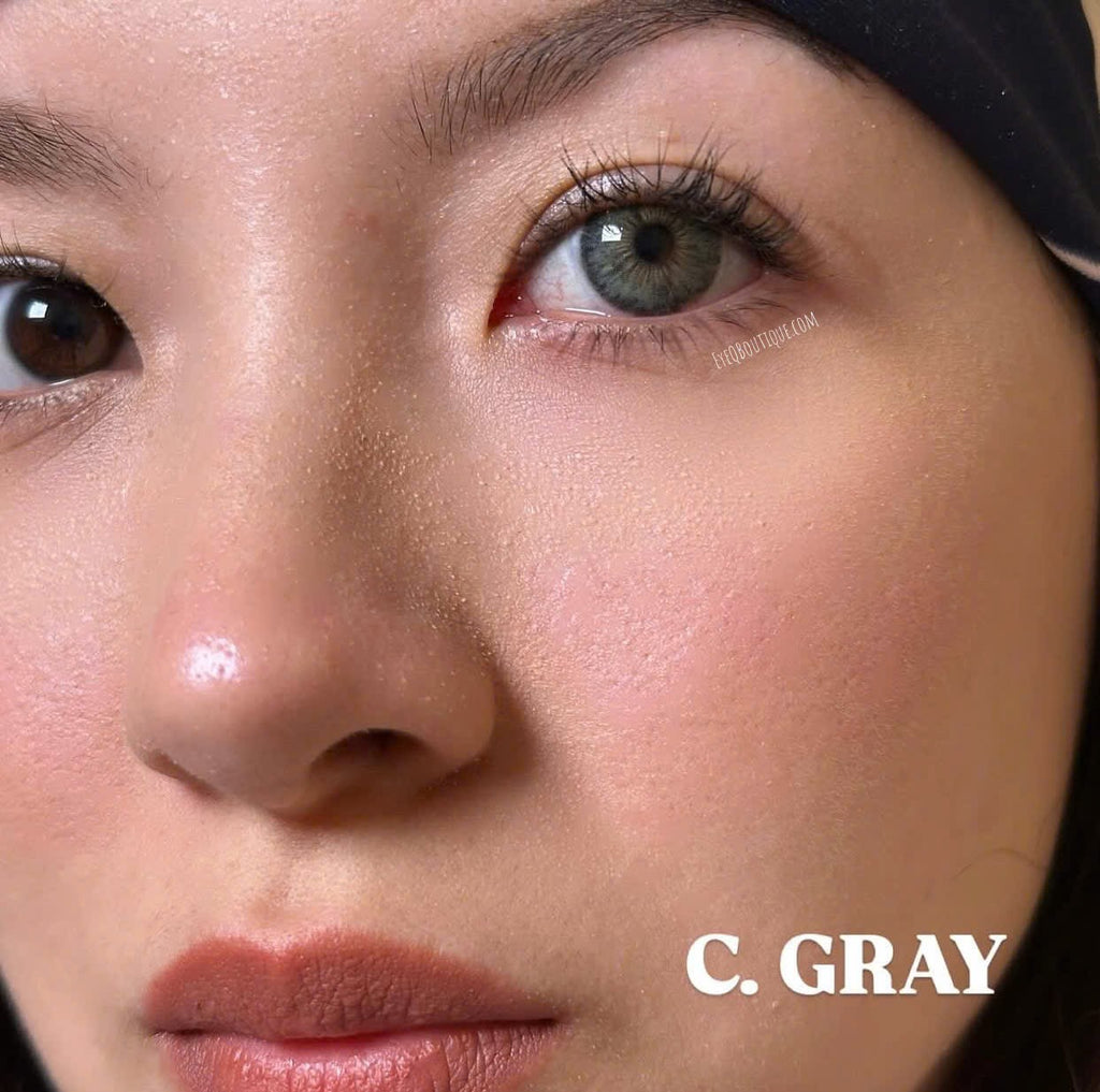 FRESHLADY CLEOPATRA GRAY (GREY) COSMETIC COLORED CONTACT LENSES (Mi22-5)