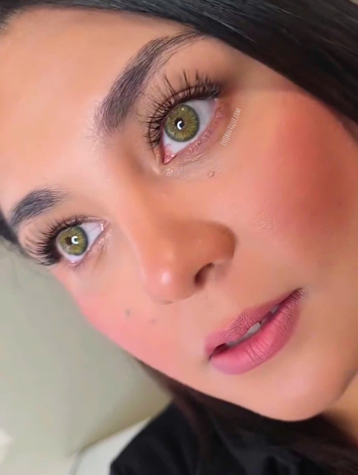 FRESHLADY BREEZE GREEN COSMETIC COLORED CONTACT LENSES (Mi23-2