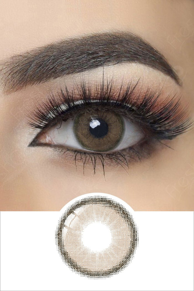 FRESHGO NUDE BROWN COSMETIC COLORED CONTACT LENSES FREE SHIPPING - EyeQ Boutique