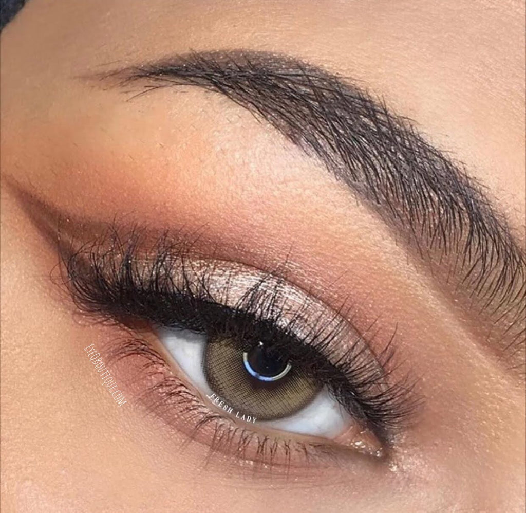 FRESHLADY BASSIA BROWN COLORED CONTACT LENSES COSMETIC FREE SHIPPING - EyeQ Boutique
