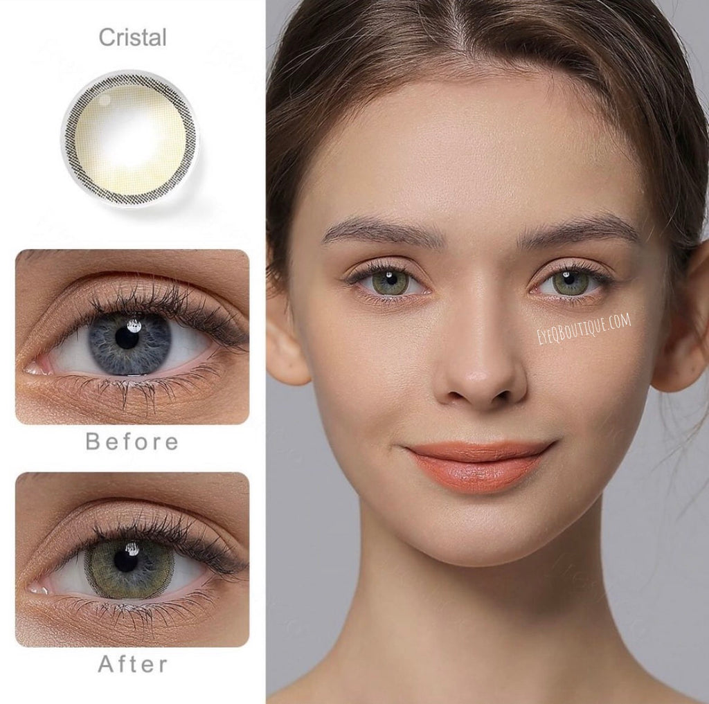 FRESHGO HIDROCHARME YELLOW (CRISTAL) COSMETIC COLORED CONTACT LENSES FREE SHIPPING - EyeQ Boutique