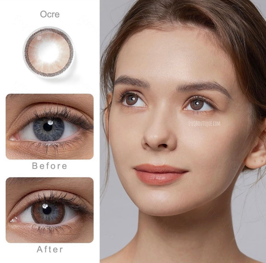 FRESHGO HIDROCHARME BROWN (OCRE) COSMETIC COLORED CONTACT LENSES FREE SHIPPING - EyeQ Boutique