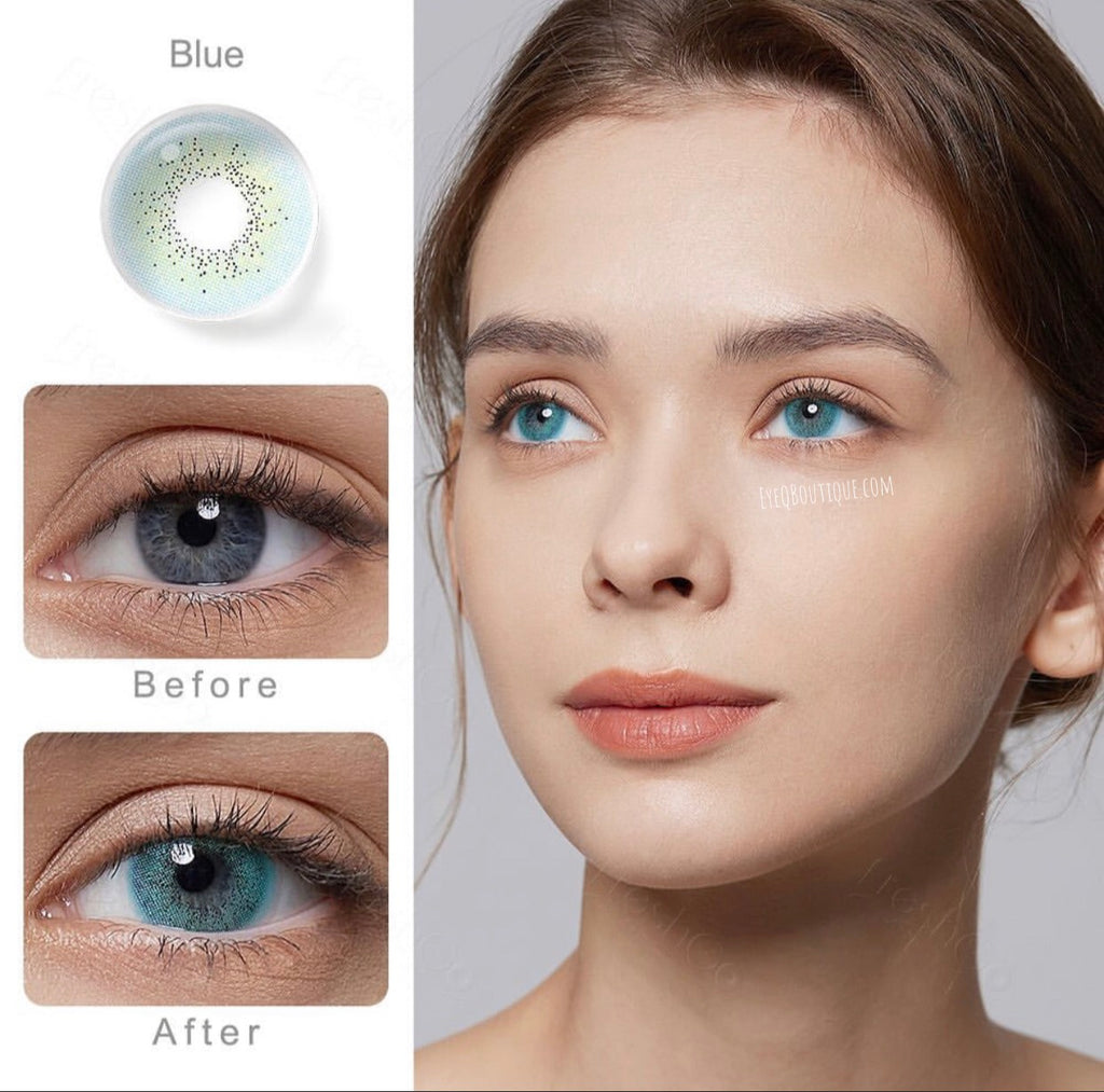 FRESHGO OCEAN SERIES BLUE COSMETIC COLORED CONTACT LENSES FREE SHIPPING - EyeQ Boutique