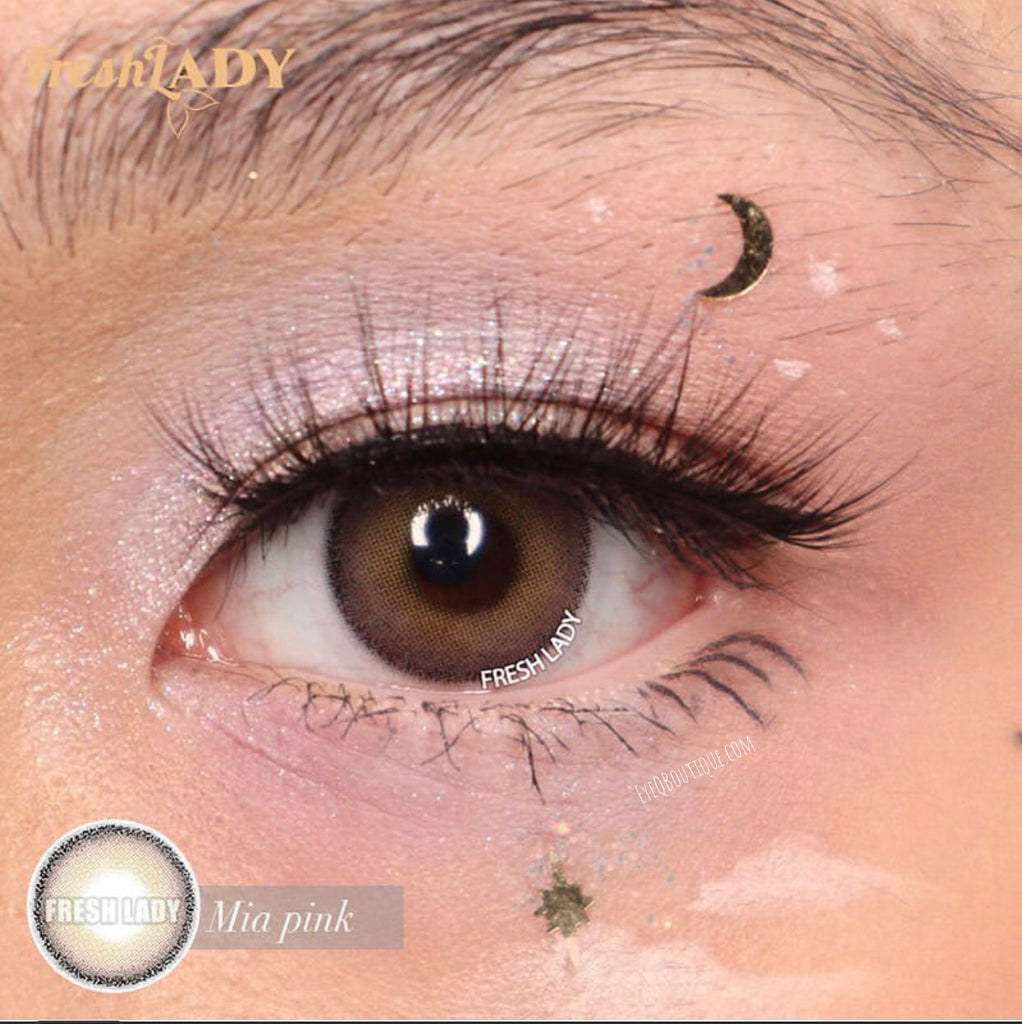 FRESHLADY MIA PINK COLORED CONTACT LENSES COSMETIC FREE SHIPPING - EyeQ Boutique
