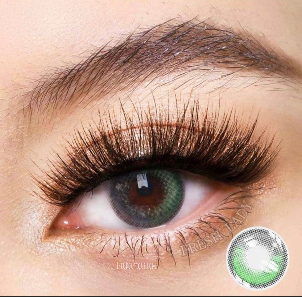 FRESHLADY CARDCAPTOR GREEN COLORED CONTACT LENSES COSMETIC FREE SHIPPING - EyeQ Boutique