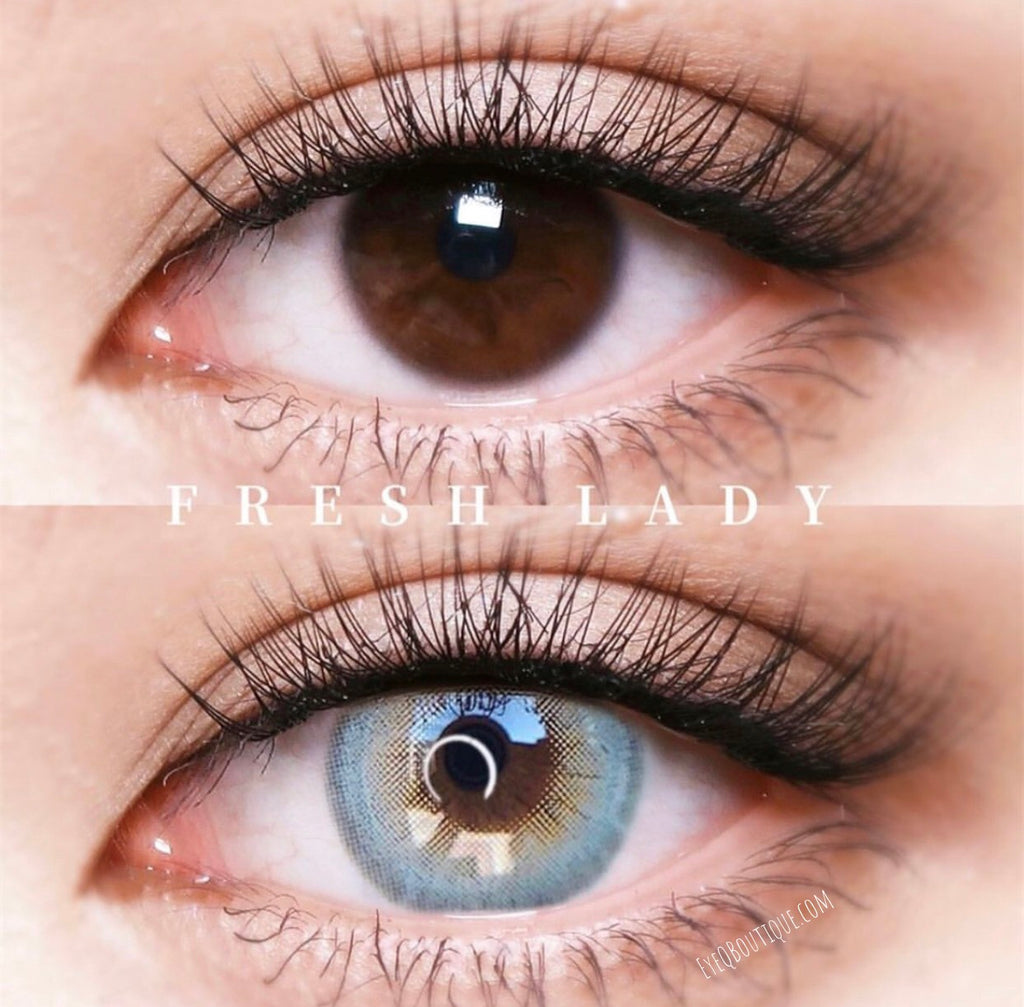 FRESHLADY LAGIRL BLUE COLORED CONTACT LENSES COSMETIC FREE SHIPPING - EyeQ Boutique