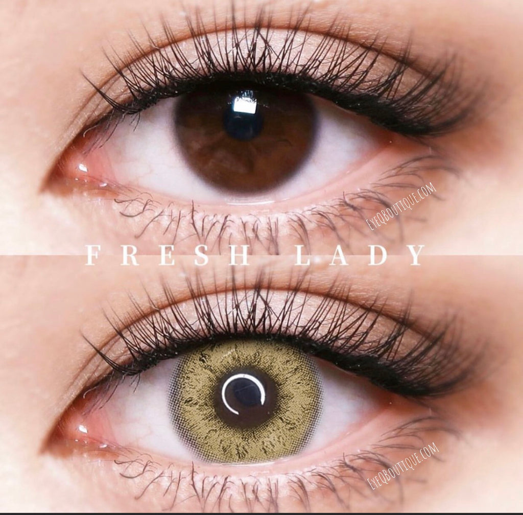 FRESHLADY ROME BROWN COLORED CONTACT LENSES COSMETIC FREE SHIPPING - EyeQ Boutique
