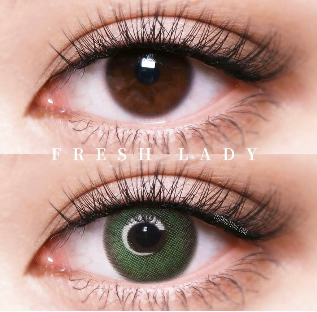 FRESHLADY WILDCAT GREEN COLORED CONTACT LENSES COSMETIC FREE SHIPPING - EyeQ Boutique