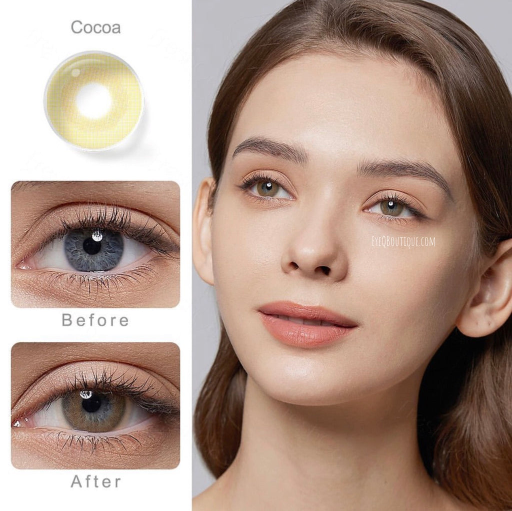FRESHGO BARBIE COCOA COSMETIC COLORED CONTACT LENSES FREE SHIPPING - EyeQ Boutique