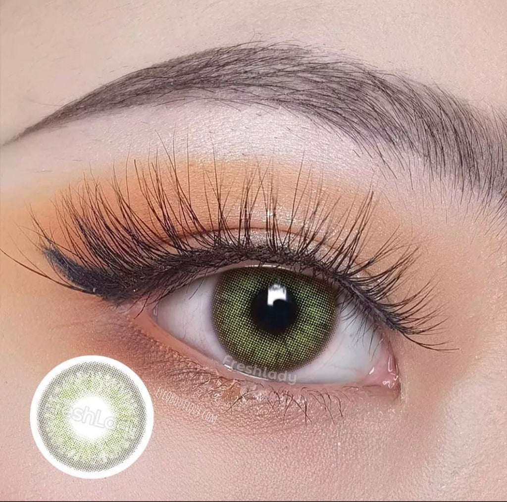 FRESHLADY WILDCAT GREEN COLORED CONTACT LENSES COSMETIC FREE SHIPPING - EyeQ Boutique