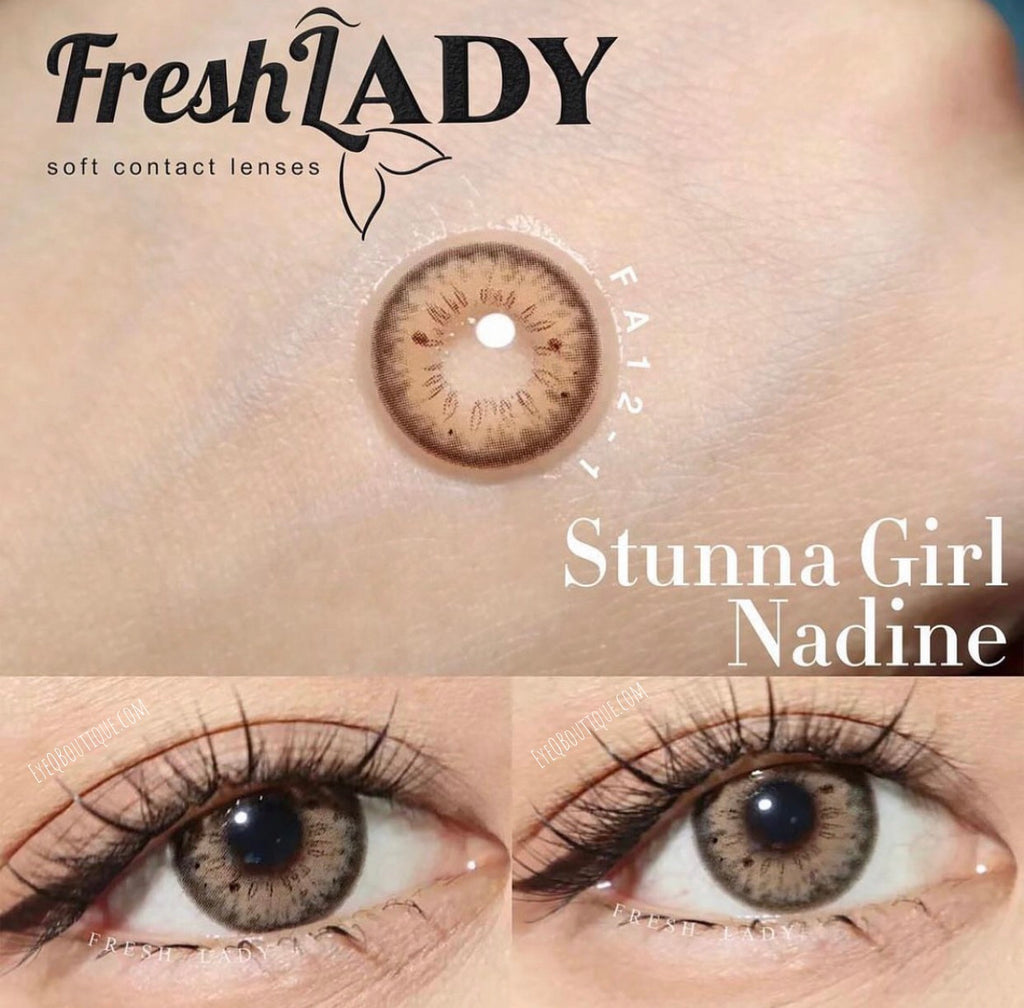FRESHLADY STUNNA GIRL NADINE COLORED CONTACT LENSES COSMETIC FREE SHIPPING - EyeQ Boutique