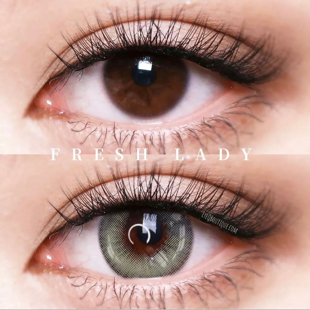 FRESHLADY CARDCAPTOR GREY (GRAY) COLORED CONTACT LENSES COSMETIC FREE SHIPPING - EyeQ Boutique