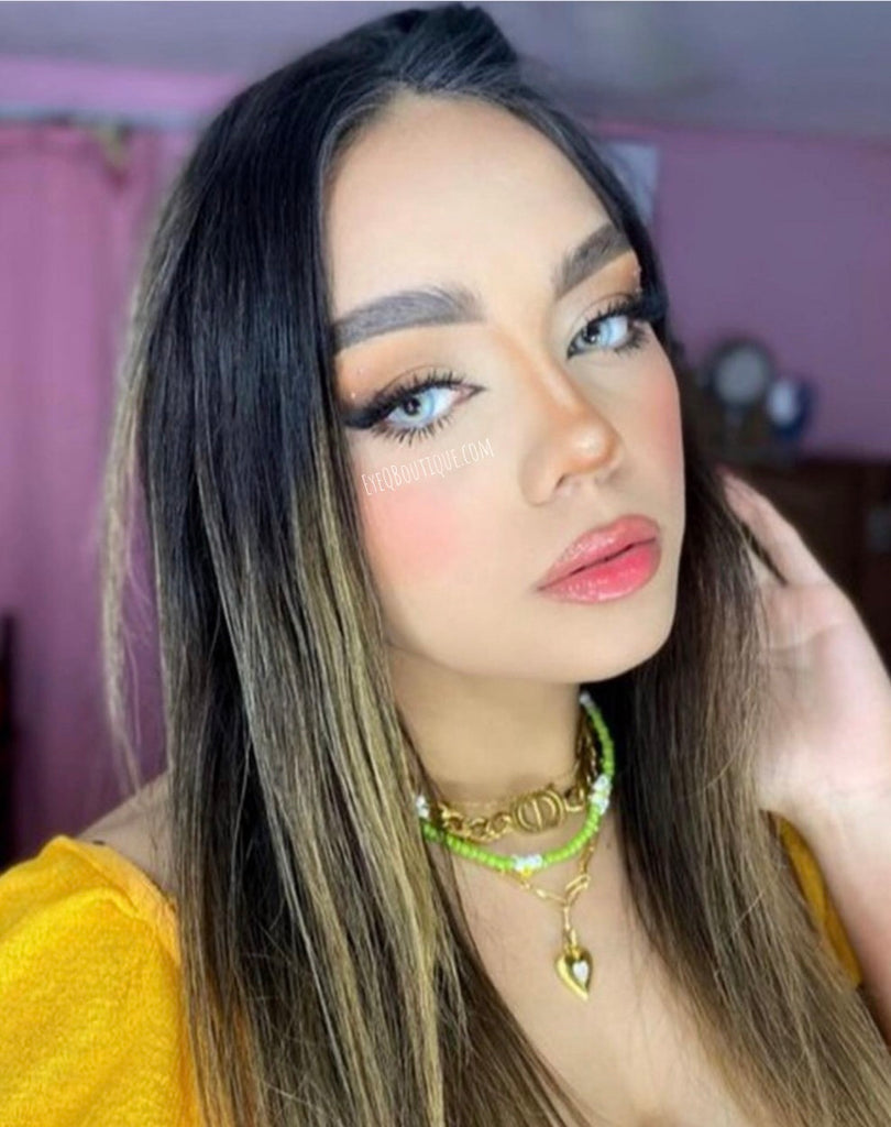 FRESHLADY LAGIRL BLUE COLORED CONTACT LENSES COSMETIC FREE SHIPPING - EyeQ Boutique