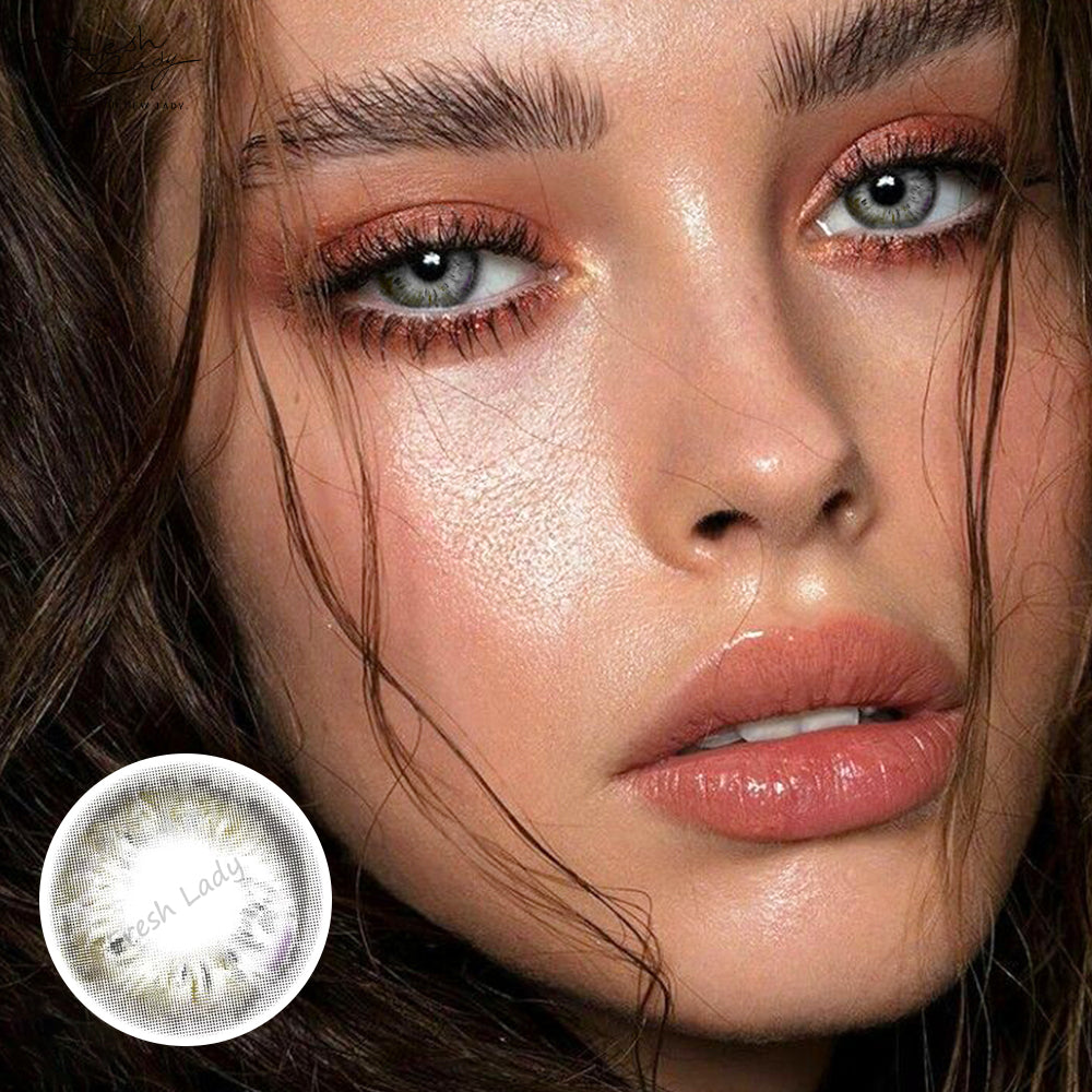 FRESHLADY RIO GRAY COLORED CONTACT LENSES COSMETIC FREE SHIPPING - EyeQ Boutique
