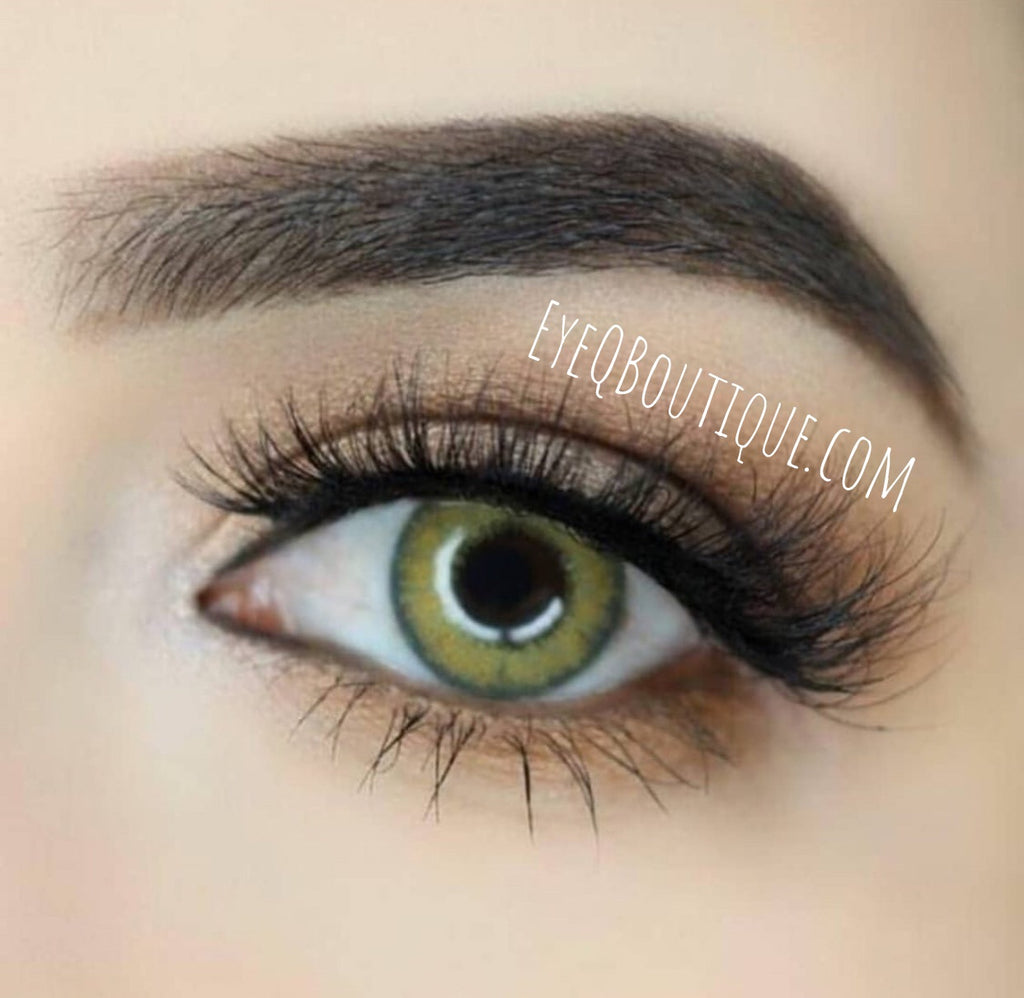 FRESHGO PRO KHAKI (HAZEL BROWN) COSMETIC COLORED CONTACT LENSES FREE SHIPPING - EyeQ Boutique