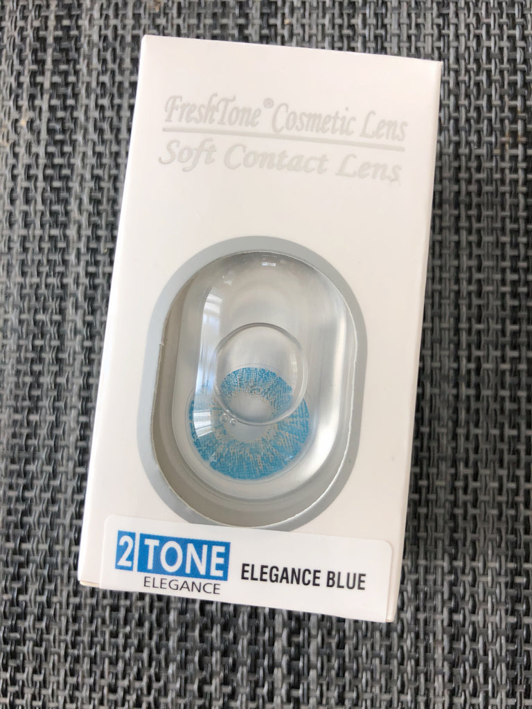 FRESHTONE ELEGANCE BLUE COSMETIC COLORED CONTACT LENSES FREE SHIPPING - EyeQ Boutique