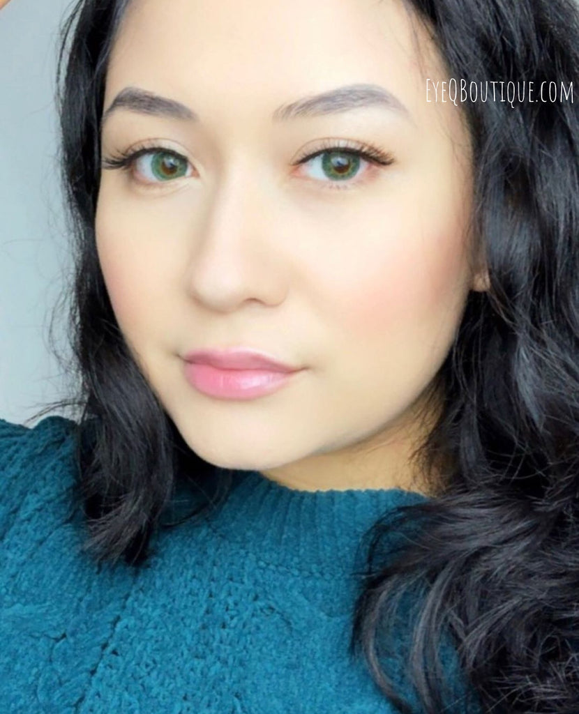FRESHTONE EVER GREEN COSMETIC COLORED CONTACT LENSES FREE SHIPPING - EyeQ Boutique