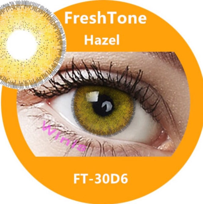 FRESHTONE DIVA HAZEL COSMETIC COLORED CONTACT LENSES FREE SHIPPING - EyeQ Boutique