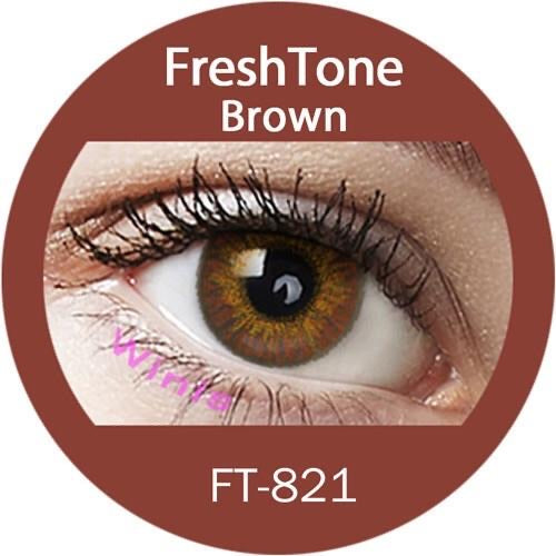 FRESHTONE BROWN COSMETIC COLORED CONTACT LENSES FREE SHIPPING - EyeQ Boutique