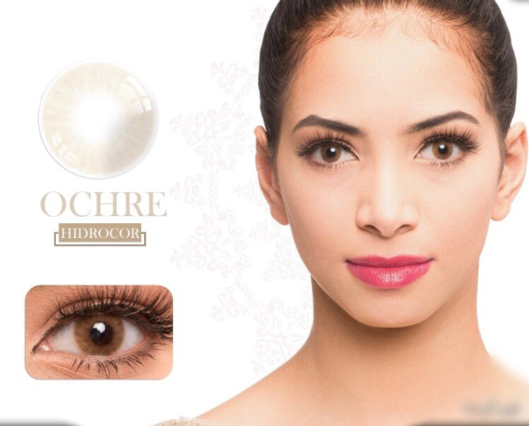 FRESHGO HIDROCOR OCHRE COSMETIC COLORED CONTACT LENSES FREE SHIPPING - EyeQ Boutique